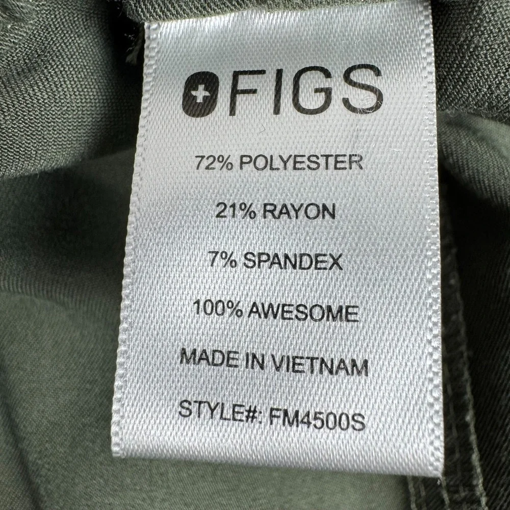 FIGS Pisco Scrub Pants FM4500S Green Mens XXL 2XL Short *